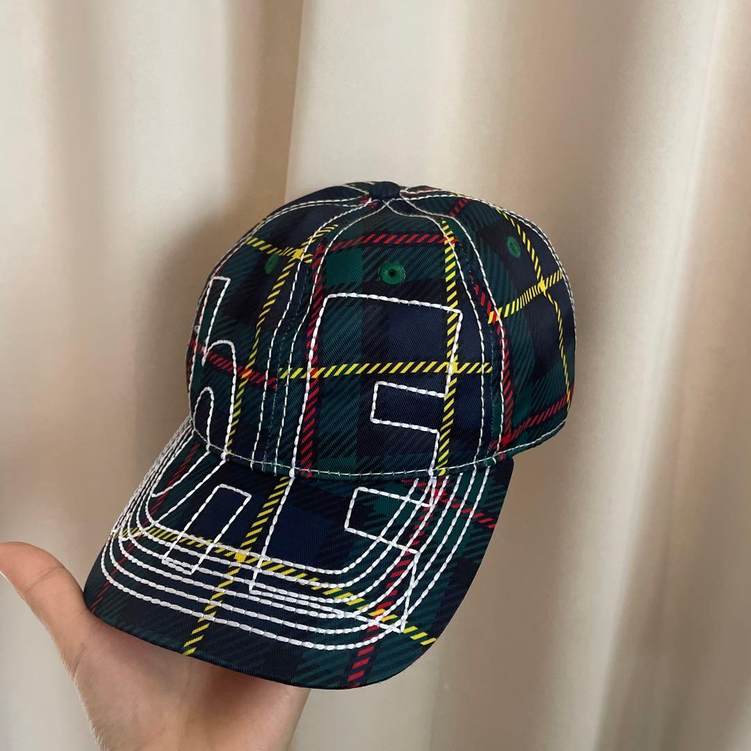 b.eautiful チェックキャップ