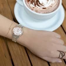 セイコー 腕時計 SWFH132 ソーラー電波 ピンクダイヤル Sシリーズ