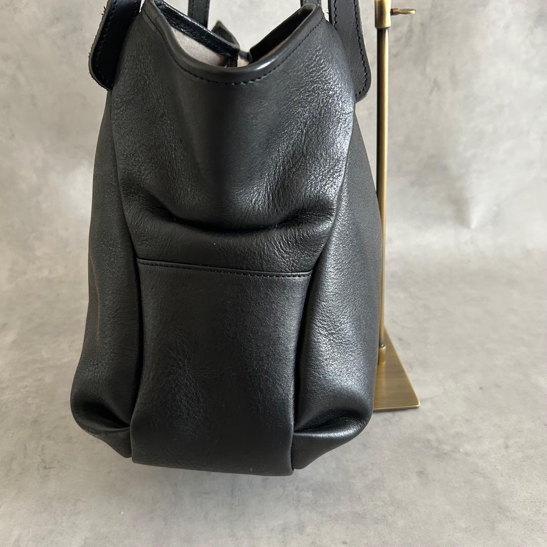 北欧暮らしの道具店Enseアンサレザートートバッグブラック