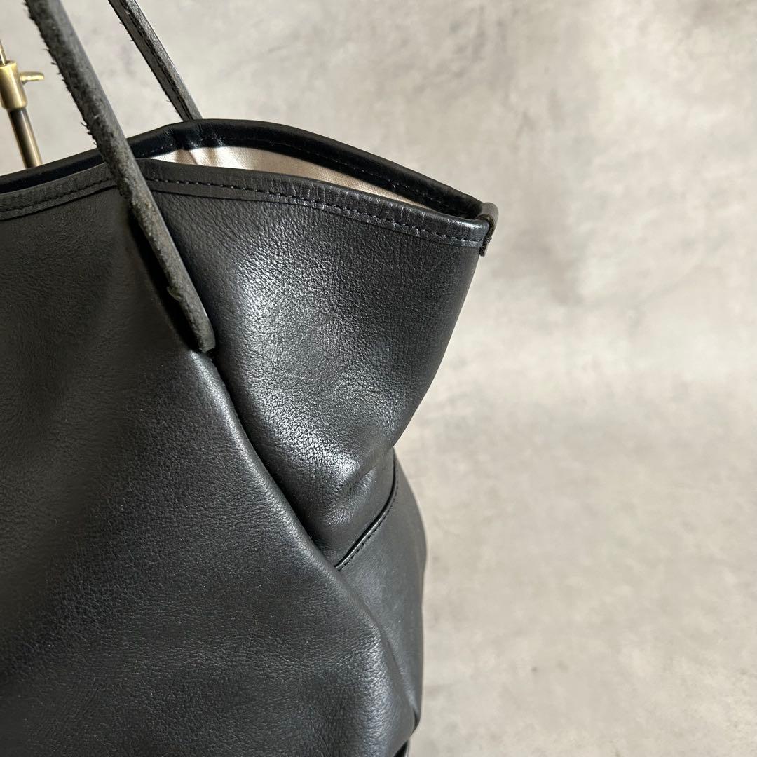 北欧暮らしの道具店Enseアンサレザートートバッグブラック