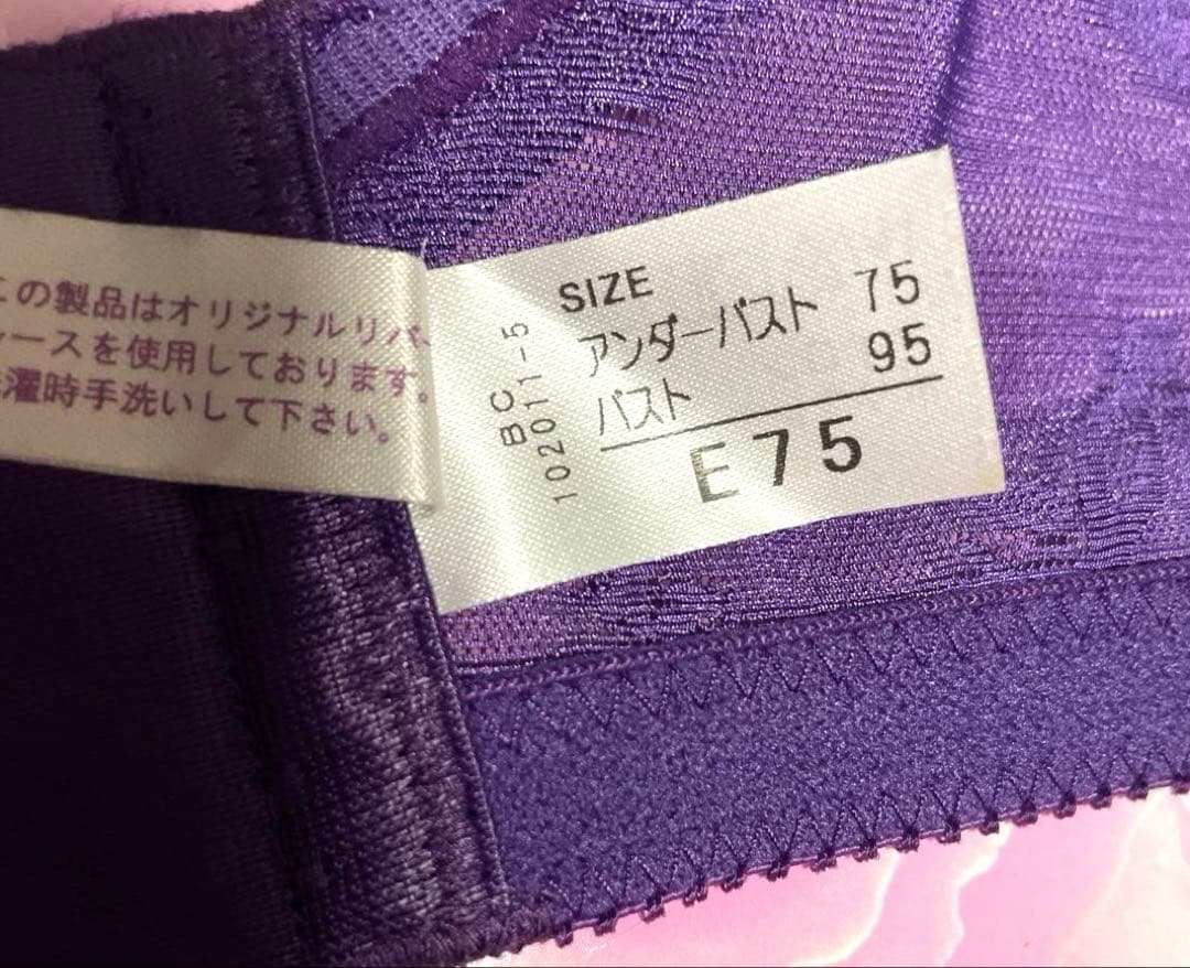 新品未使用　シャンデール　エレガントブラジャー E75 バイオレット