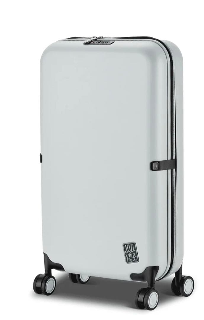 折り畳み式グレイ ハードシェル キャリーケース jollying Pebble