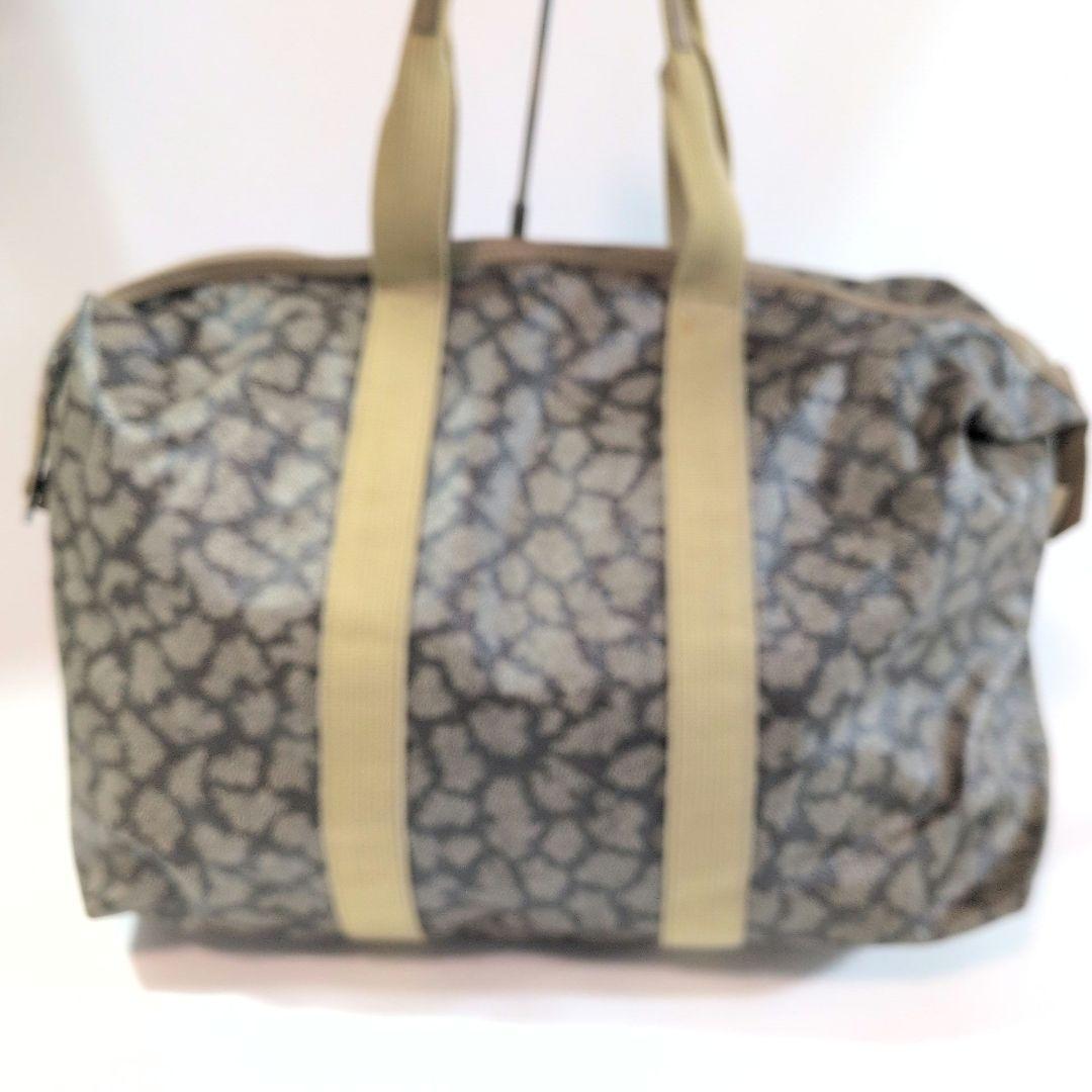 YSL ボストンバッグ ポーチSET ジラフ柄 PVCレザー 軽量 旅行