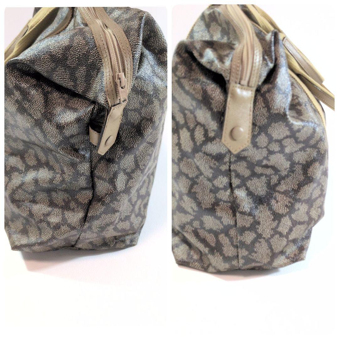 YSL ボストンバッグ ポーチSET ジラフ柄 PVCレザー 軽量 旅行