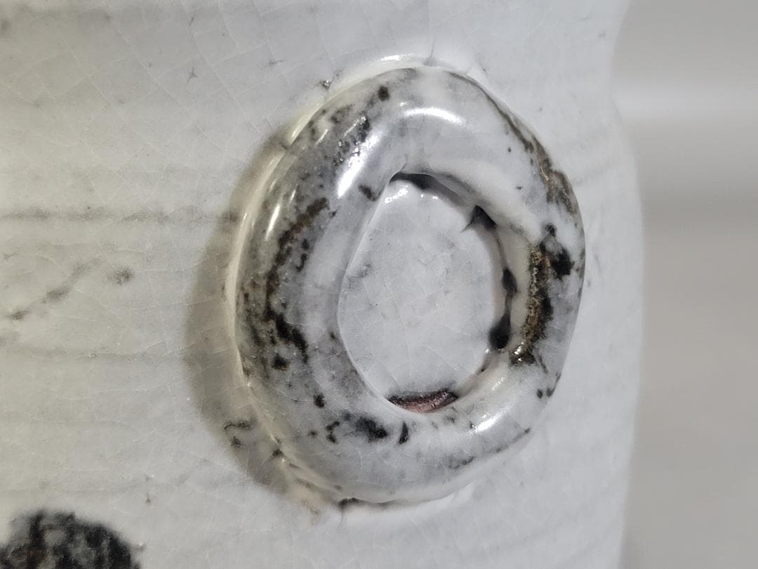 絵瀬戸 十葦文 水指 魯山人先生作 書付 美品