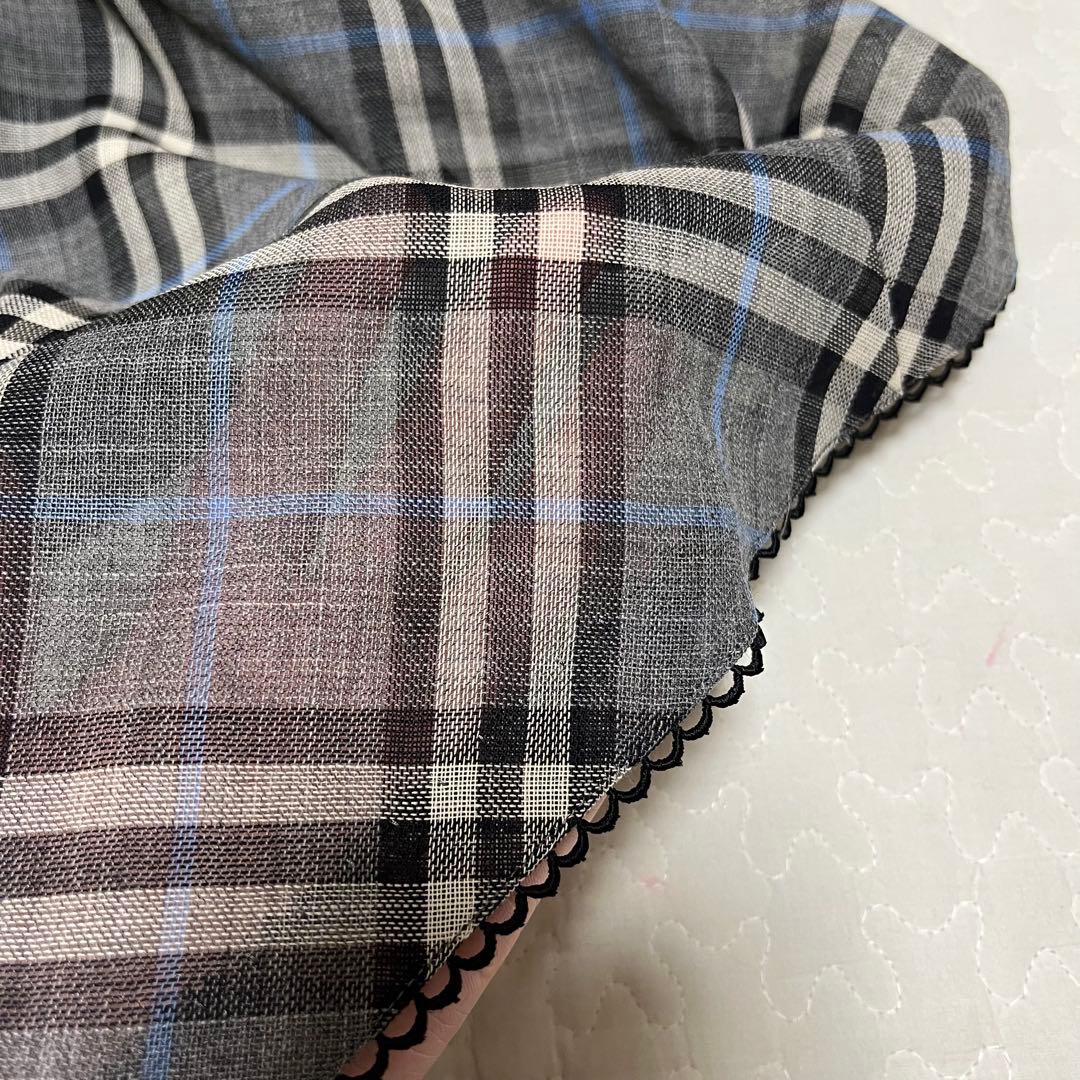 極美品　バーバリー　ノバチェック柄ロングワンピース　160A