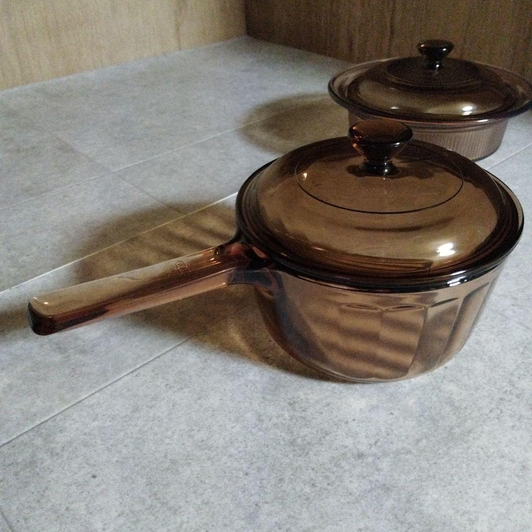 【未使用】ビジョン　コーニング　USA　片手鍋　キャセロール　2点