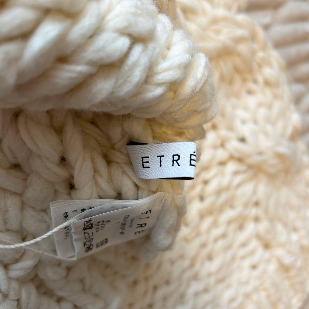 【タグ付き新品】ETRE TOKYO ハンドニットケーブルプルオーバー