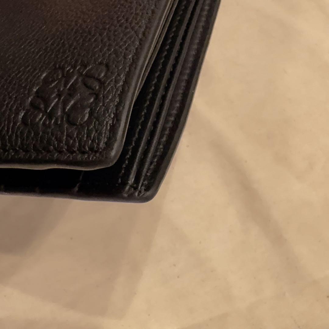 最終価格 極美品 LOEWE ロエベ ブラック 二つ折り財布