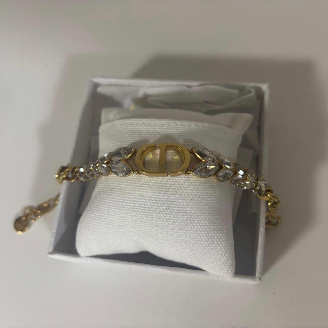【新品・正規品】DIOR ディオール ブレスレット ゴールド×クリスタル【新作】