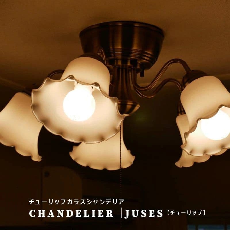 シャンデリア 天井照明 照明器具 モダン フラワーシェード ヨーロッパ照明