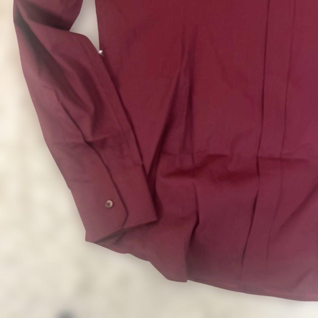 【タグ付未使用】ドルチェ&ガッバーナ gold ドレスシャツ ストライプ　赤