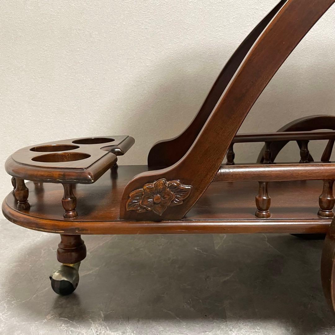 希少　アンティーク トロリーワゴン ワインラックワゴン　キッチンワゴン