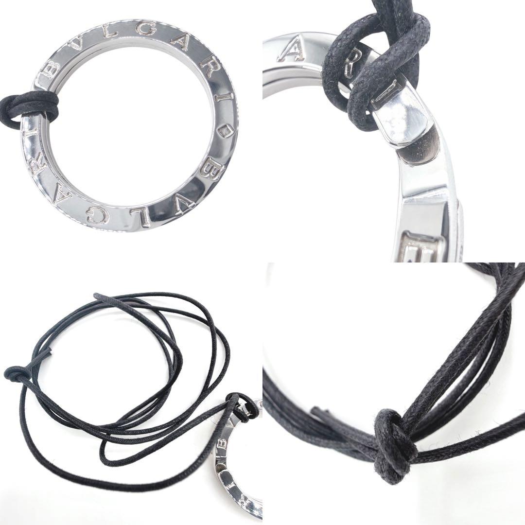 【美品】ブルガリ ダブルロゴ ネックレス キーリング シルバー 925 箱付き