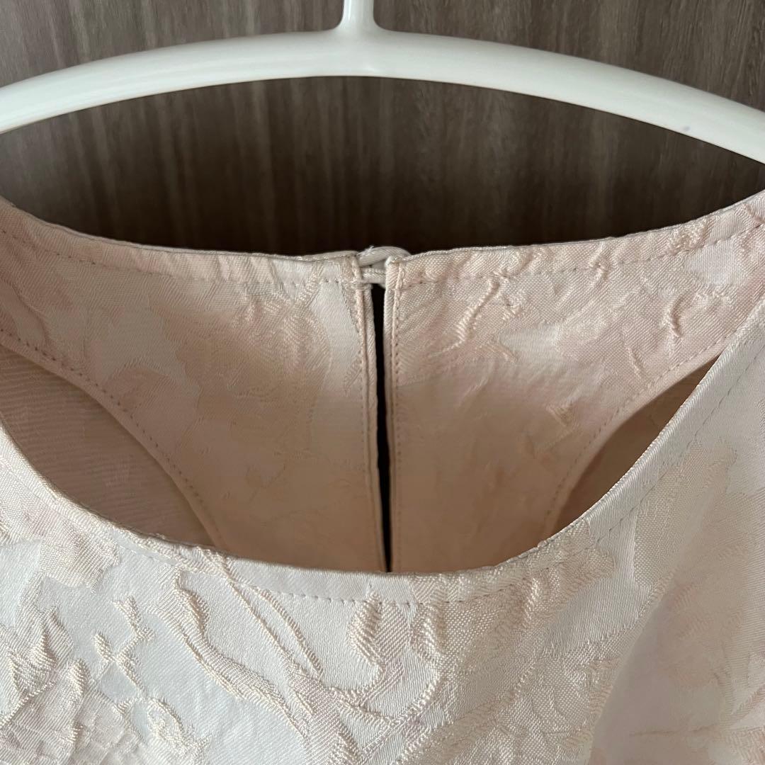 【即日発送】OHGAフラワーブラウス ジャガードトップス ピンク