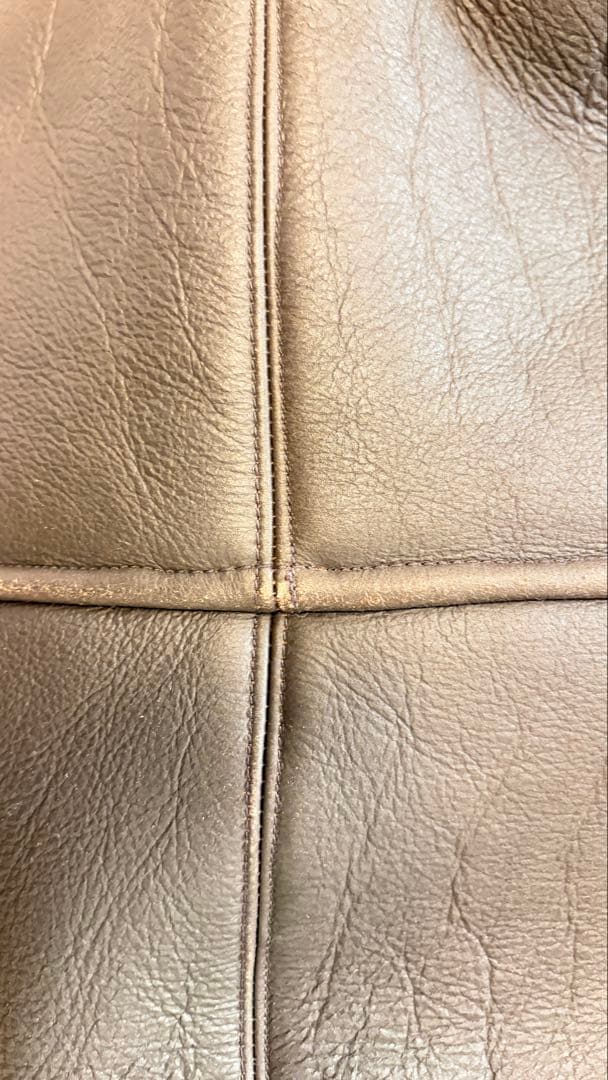 D&Gレザームートンジャケット M ダークブラウン