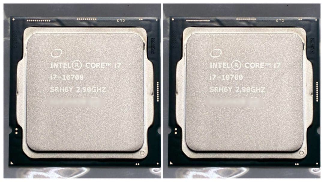 【動作確認済】Intel Core i7-10700 CPU 2点セット