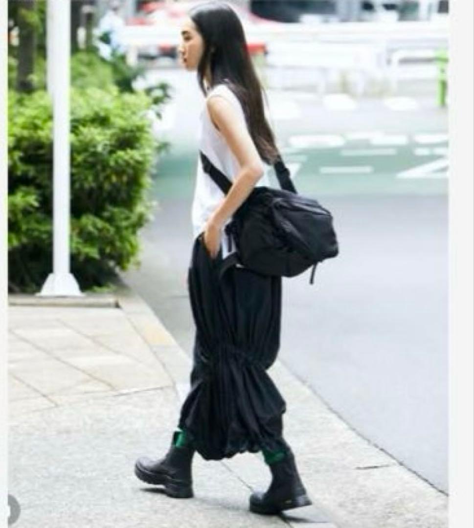 nagonstans ナイロン スカート ブラック ナゴンスタンス ドローコード