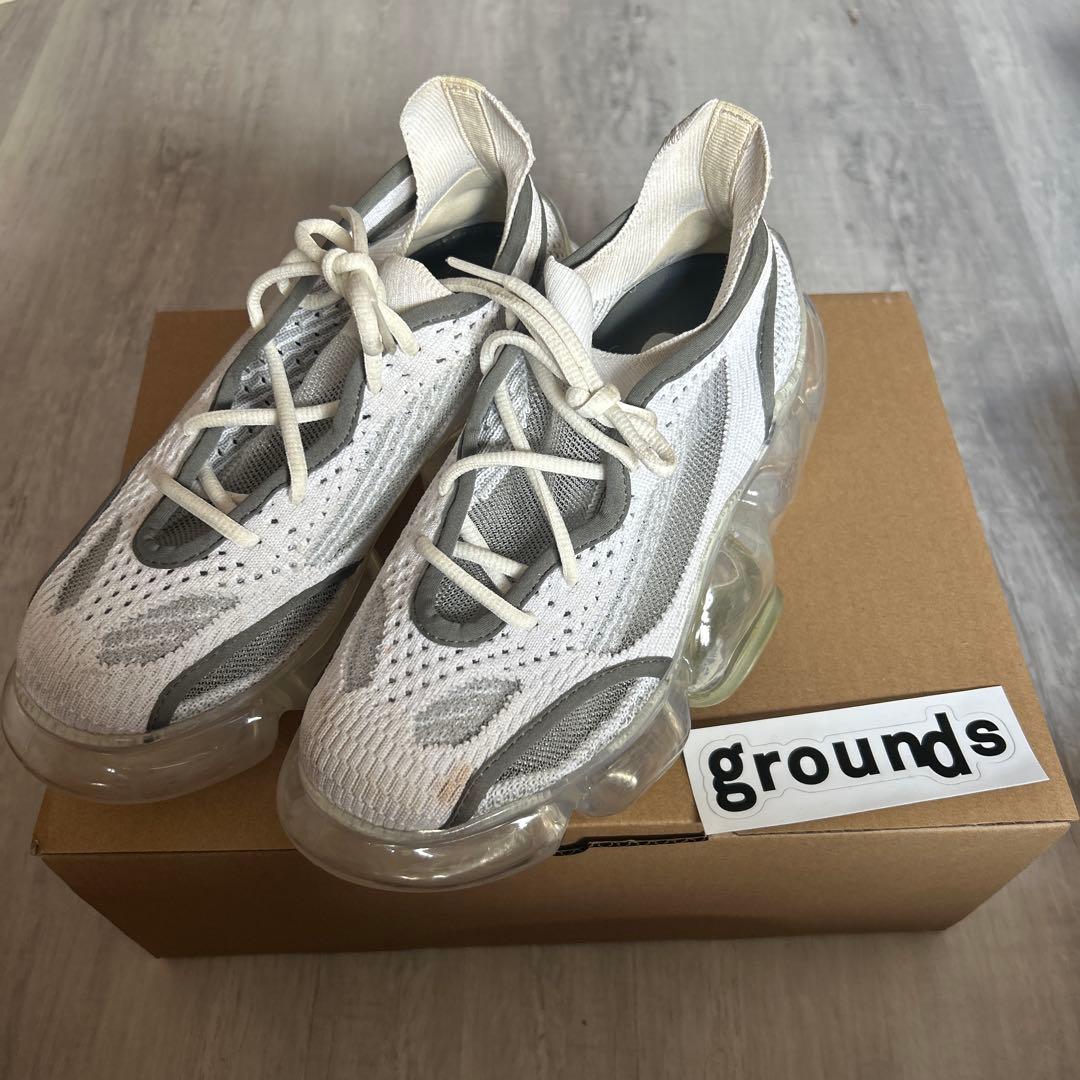 grounds メッシュスニーカー ホワイト/グレー