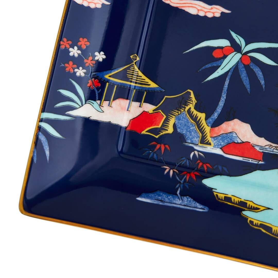 　ワンダーラスト　ブルーパゴダ　スクエアトレイ　3枚