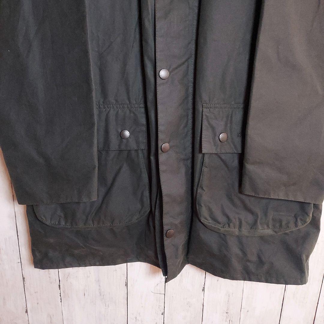 【Barbour】バブアー ワックスコットンブルゾン L相当 オリーブ
