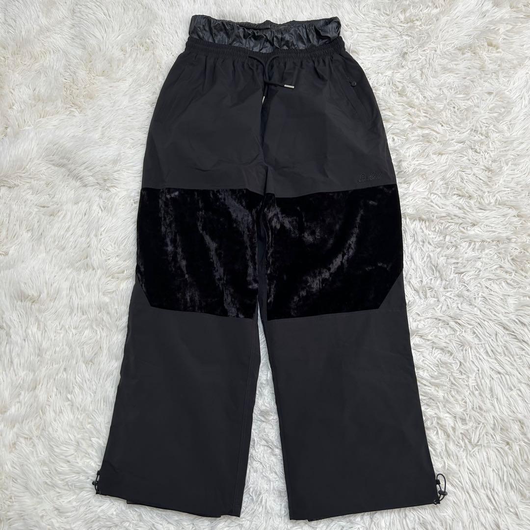 ✨ renchill ベルベット　スノーパンツ　ブラック