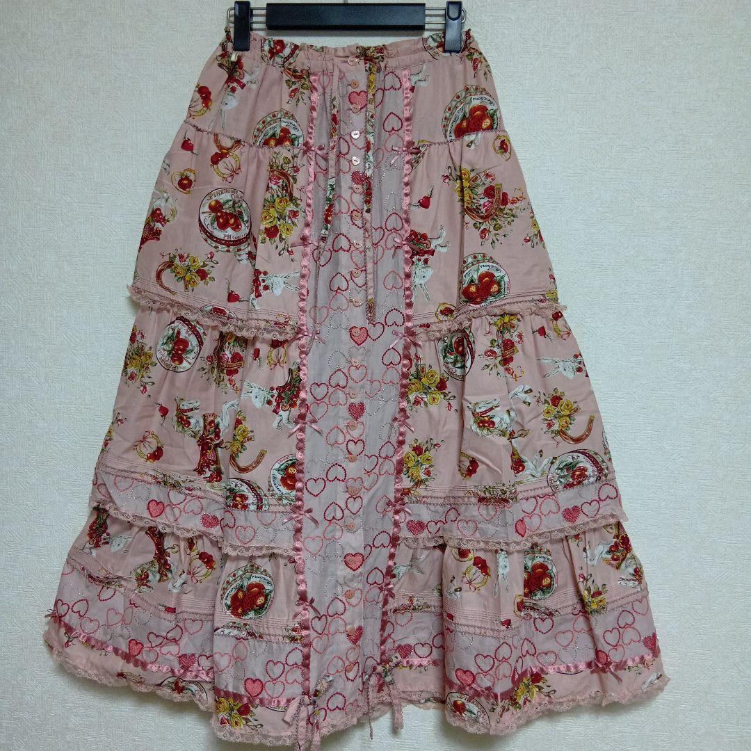 ピンクハウス　フレアスカート　カルーセル