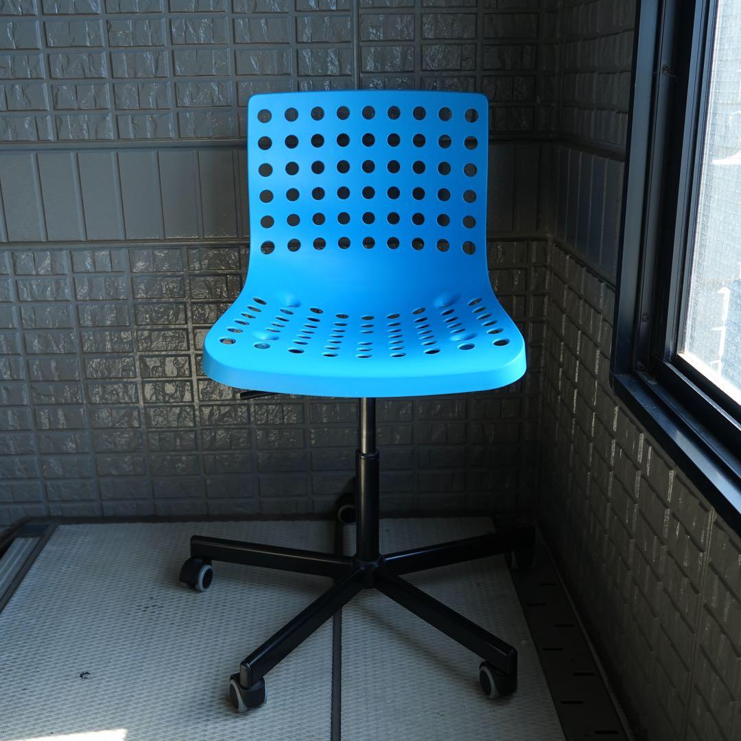 90s~00s old ikea SKALBERG デスクチェア ブルー