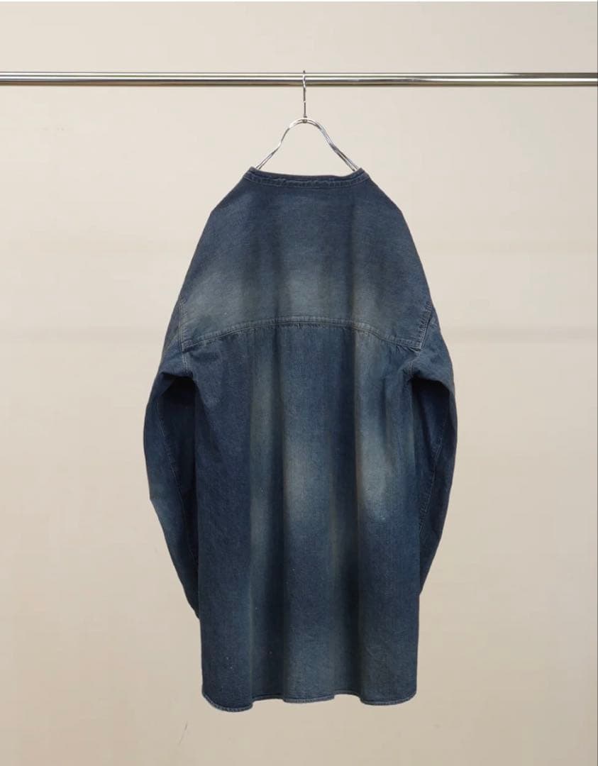 ANCELL 26ss DENIM BAND COLLAR SHIRTサイズ3