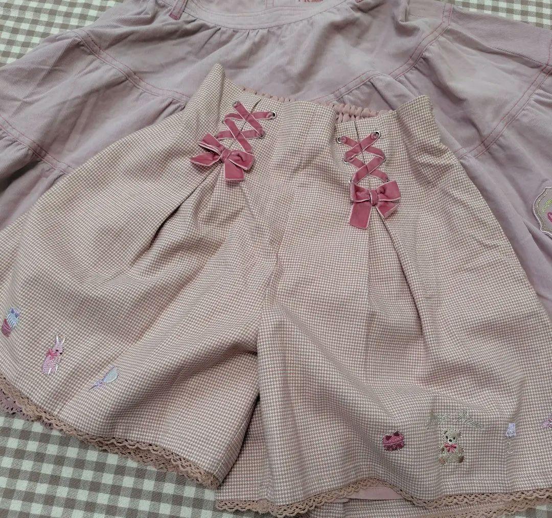 メゾピアノ　ジャンパスカート　キュロット