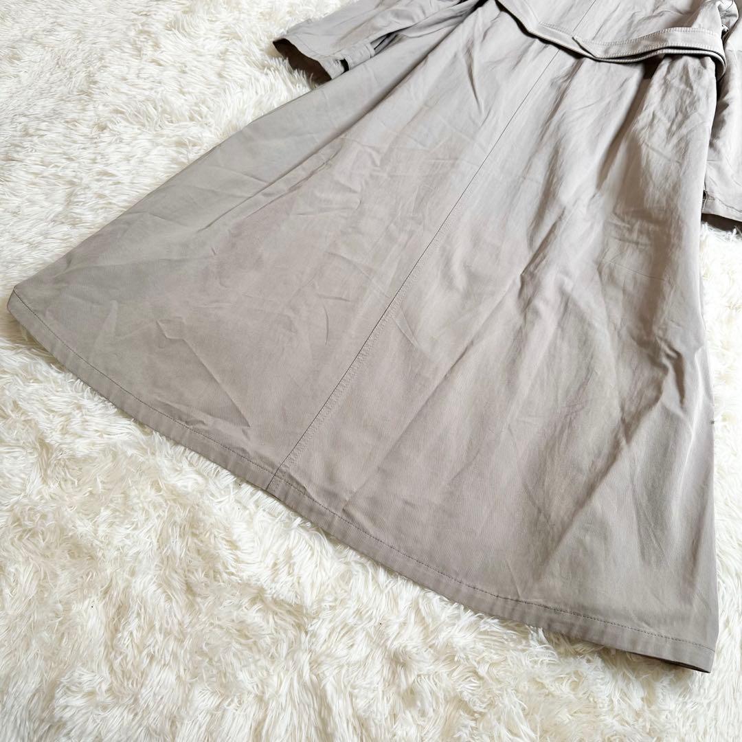 極美品 ジョルジオアルマーニ ベージュ フード付きロングコート 38