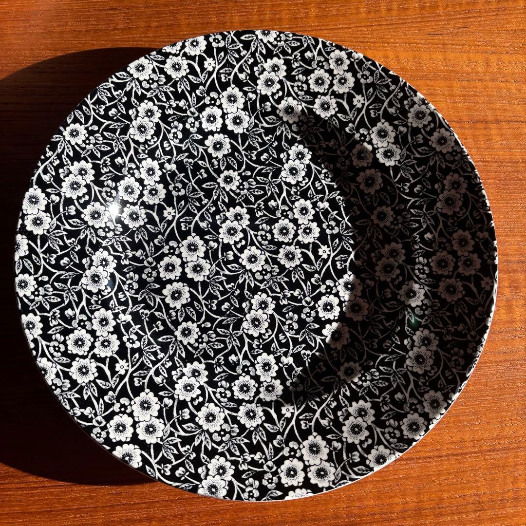 Burleigh Black Calico プレート2枚 バーレイ キャリコ