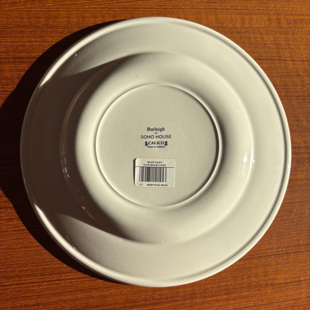 Burleigh Black Calico プレート2枚 バーレイ キャリコ