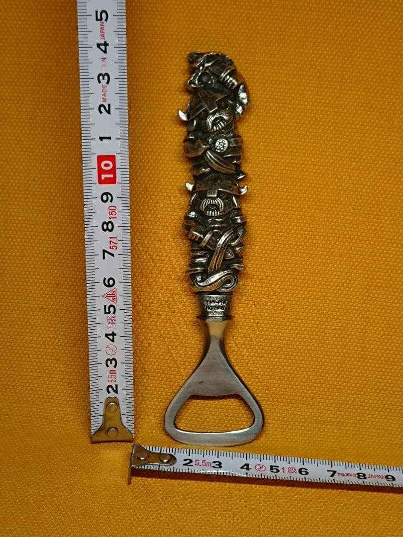 【美品】バイキング　金属　栓抜き　北欧　置物　工芸品　美術品　A2538