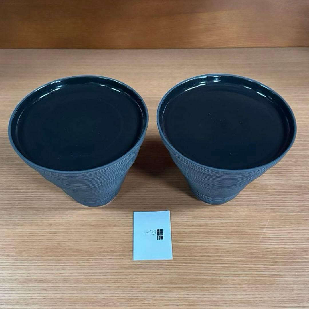 アリタポーセリンラボ：CONIC（コニック）段重 ブラックライン 2組セット☆