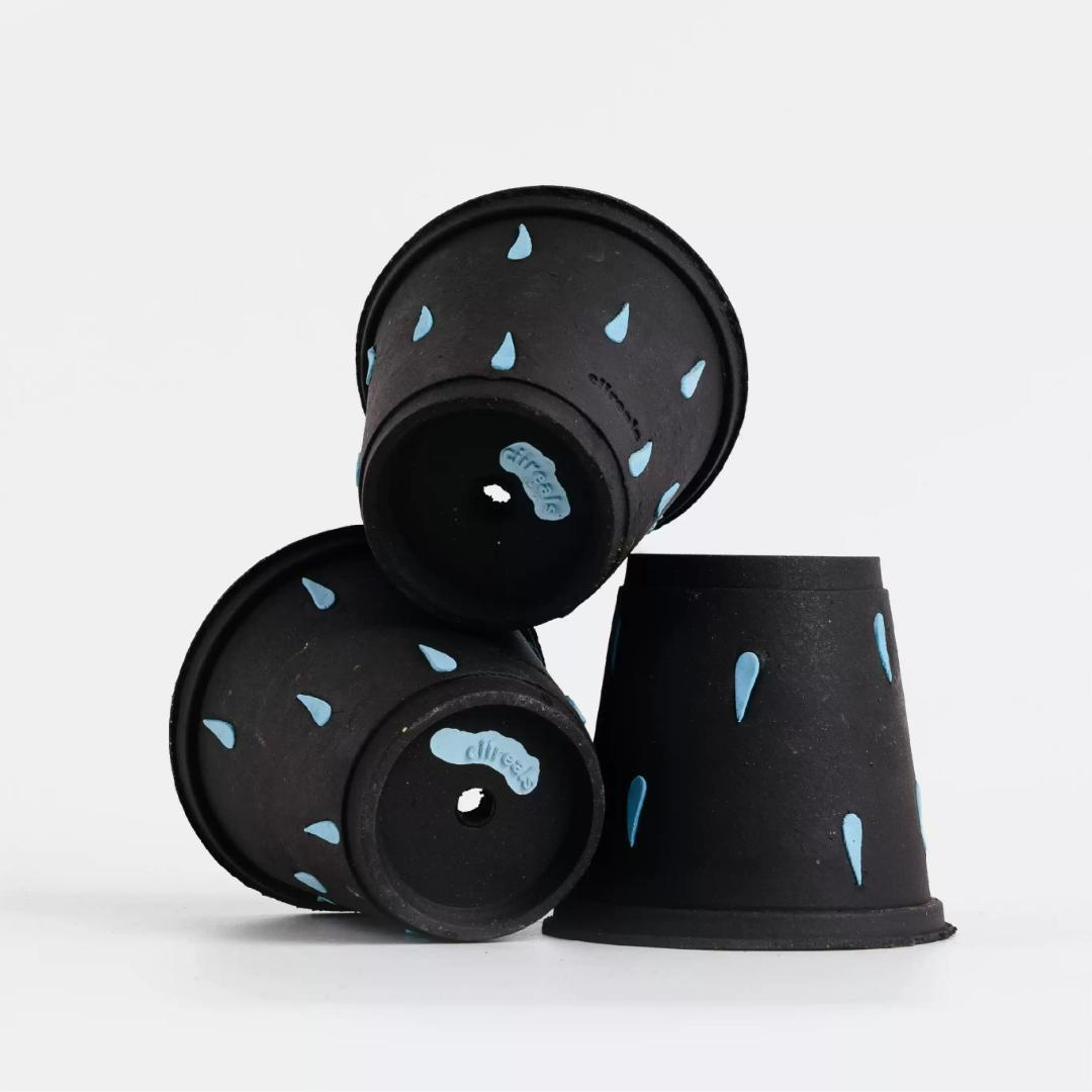 N0280 ciireals 手づくり 高品質 素焼鉢 植木鉢 通気抜群Bセット