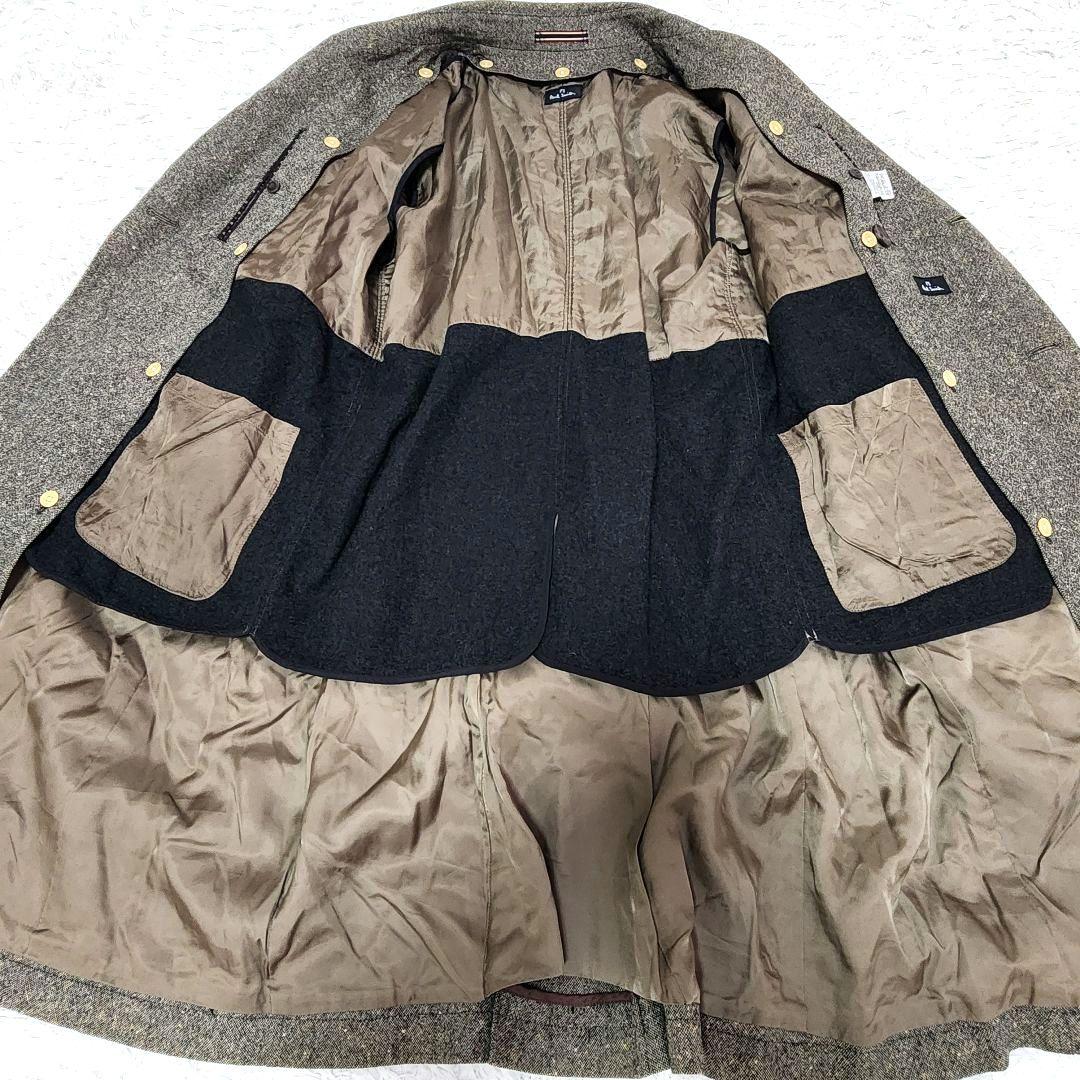 ✨美品✨ライナー付き✨ポールスミス❣️トレンチコート　XL位　メランジ　ブラウン