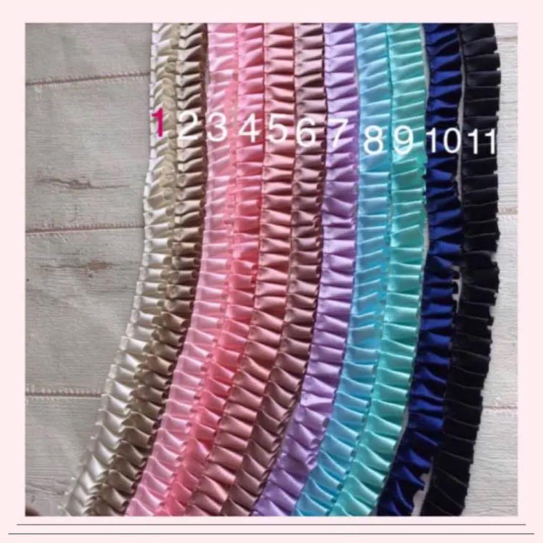 ロゼット用フリルリボン15㎜