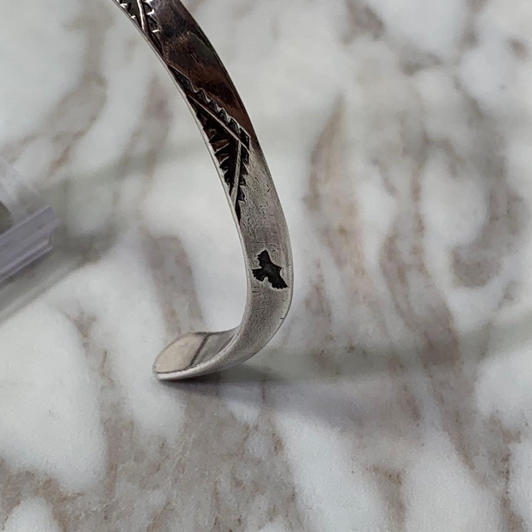 Dear Blossom トライアングルバングル silver刻印 ナバホ