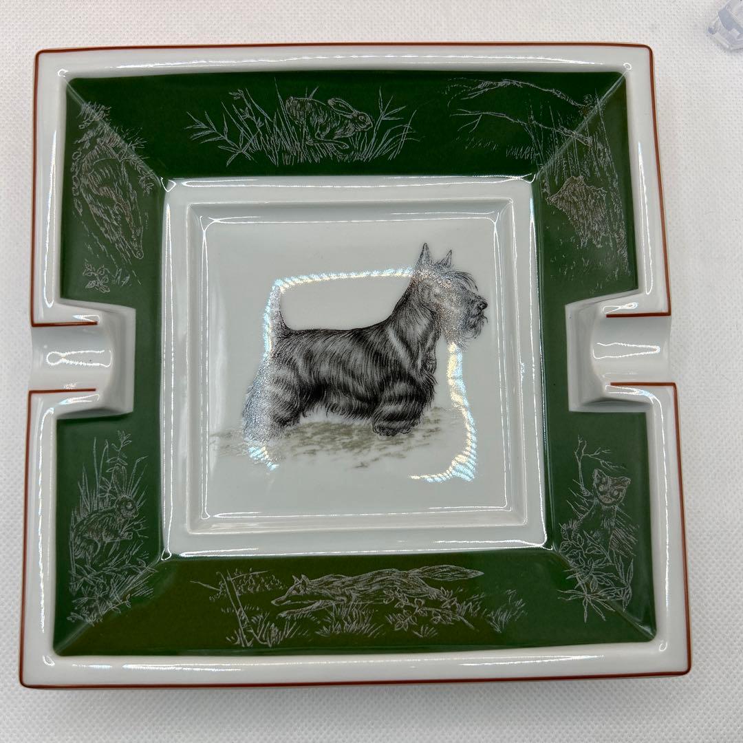 HERMES エルメスアッシュトレイ スコティッシュテリア　灰皿