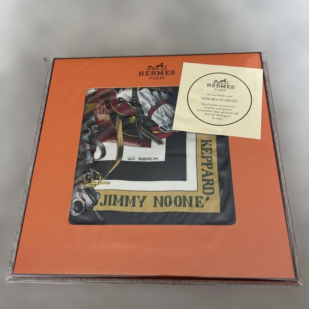 HERMES スカーフ 音楽と船のデザイン 90cm