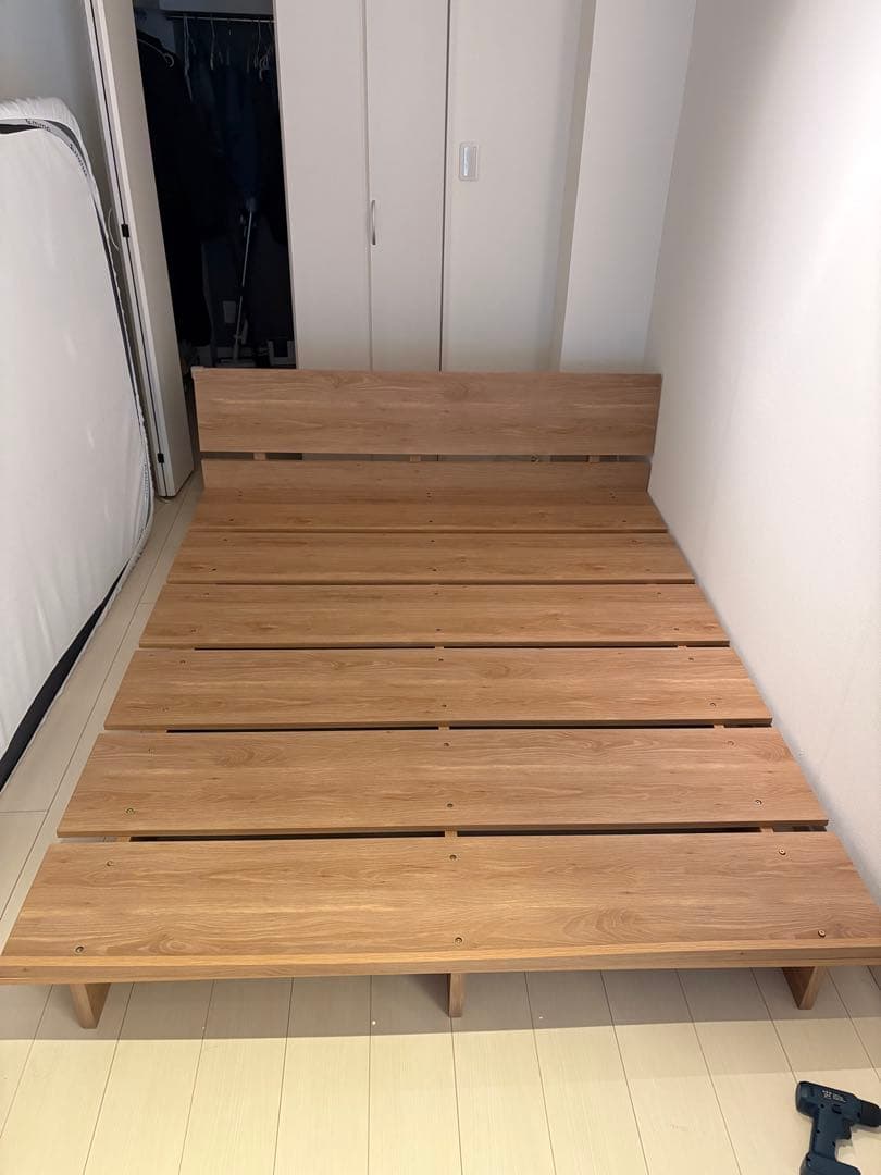 うなまるロウヤ　ダブルサイズ すのこベッド べッドフレーム