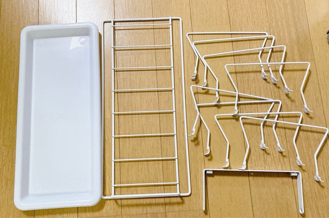 食器乾燥ラック食器水切り キッチンカウンター用 炭素鋼素材 収納棚板ホルダー