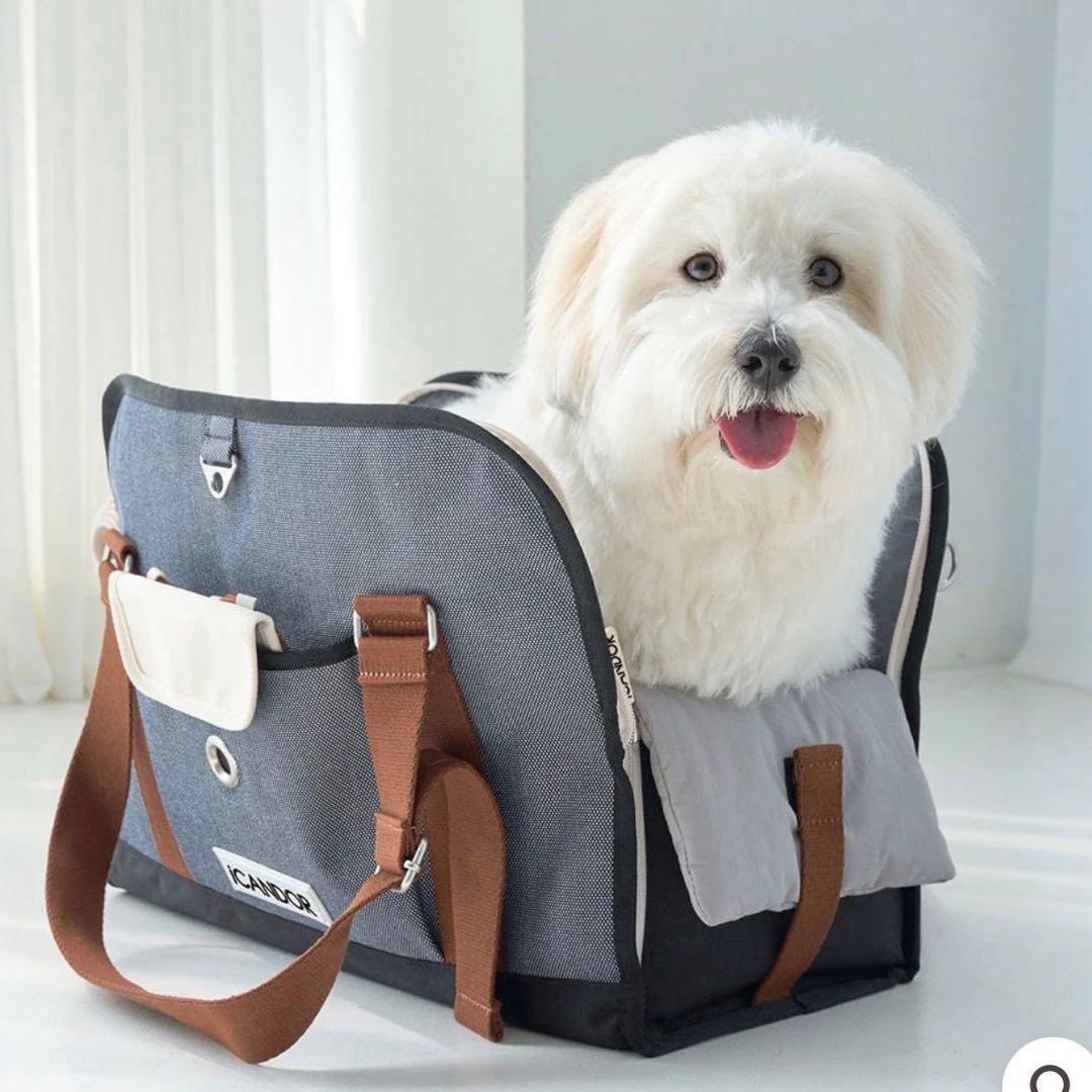 新品【iCANDOR】 i bag （Sassy Cream）犬用キャリーケース
