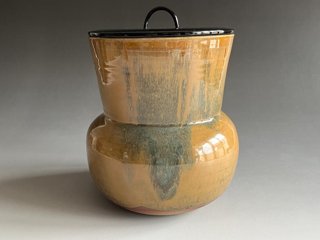 14代　亀井味楽　高取　鮟鱇水指　茶道具