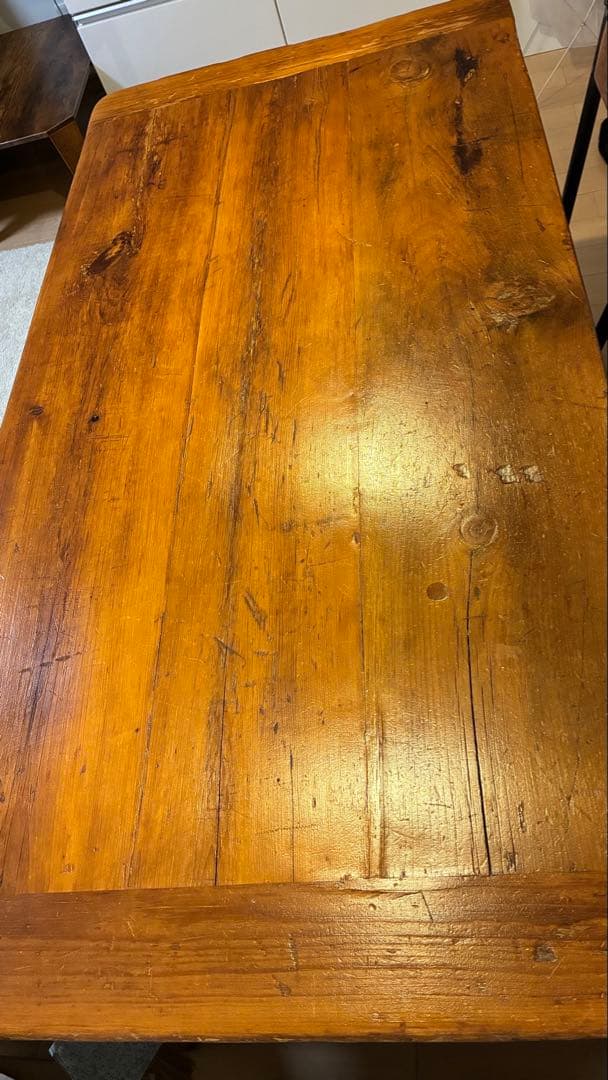 「直接引き取りのみ」（大阪府）木製ダイニングテーブル・椅子二脚・ ベンチセット