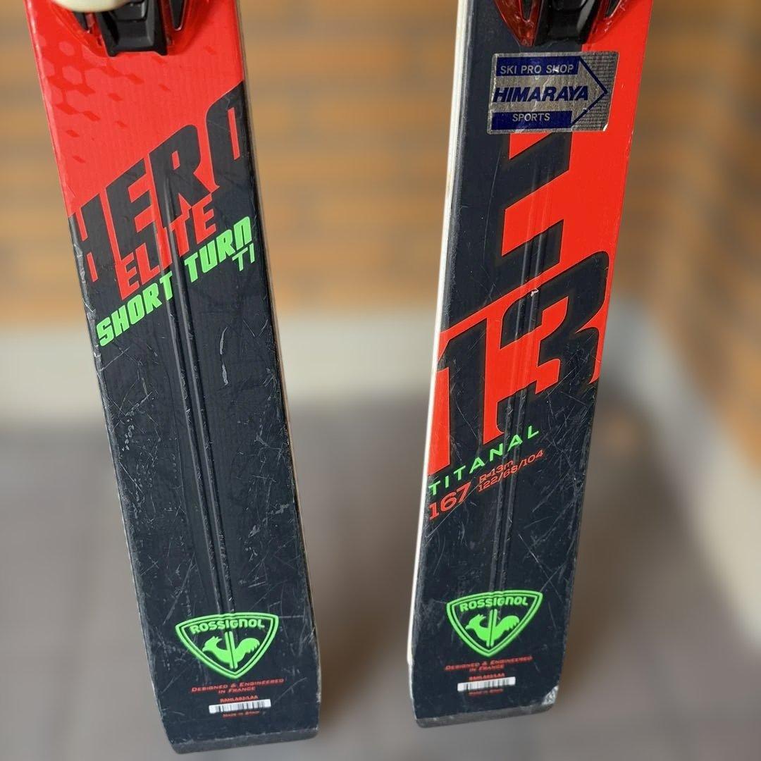 ROSSIGNOL HERO SHORT TURN スキー 赤黒