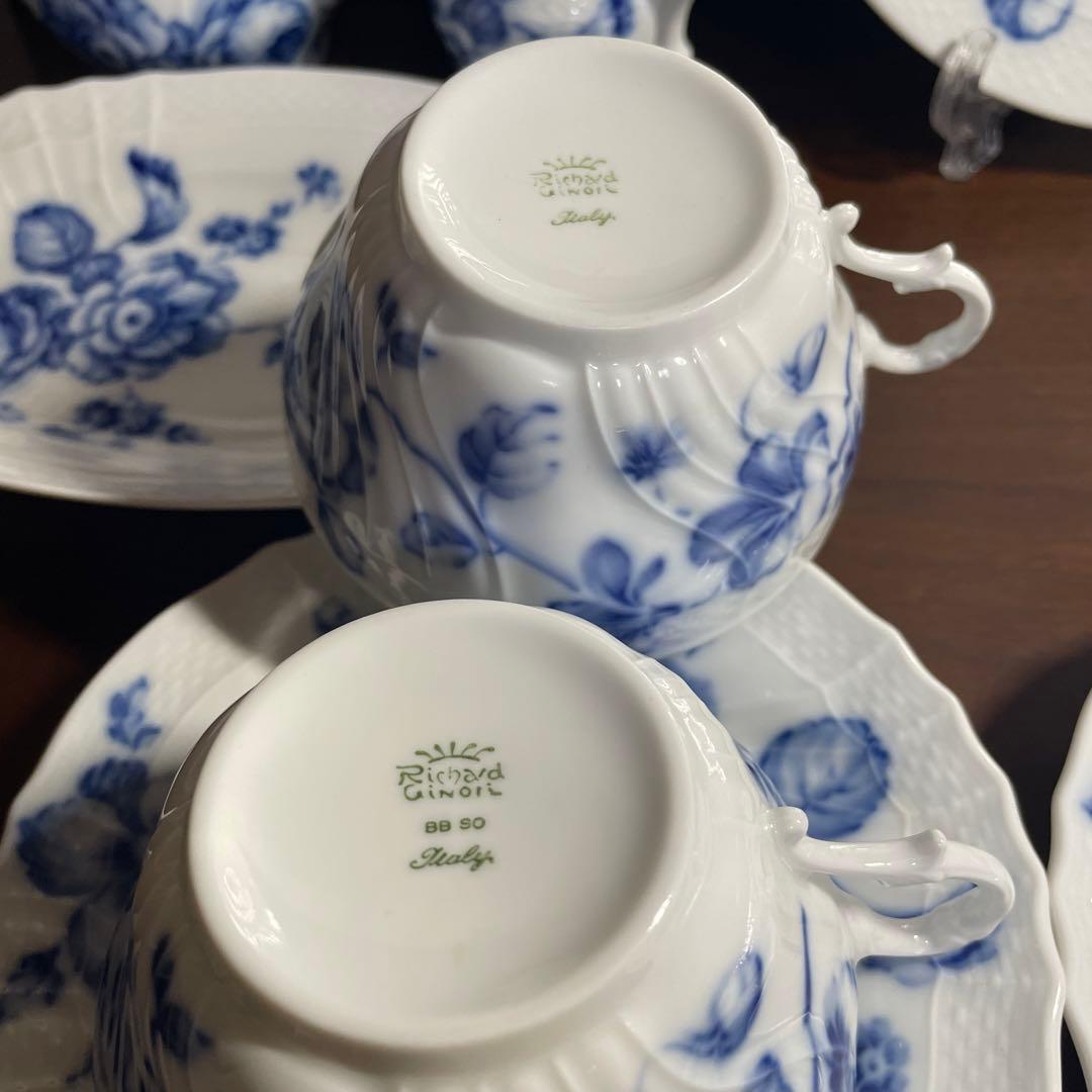 お値下げ中！リチャードジノリ　ベッキオ　ローズブルー　6点セット