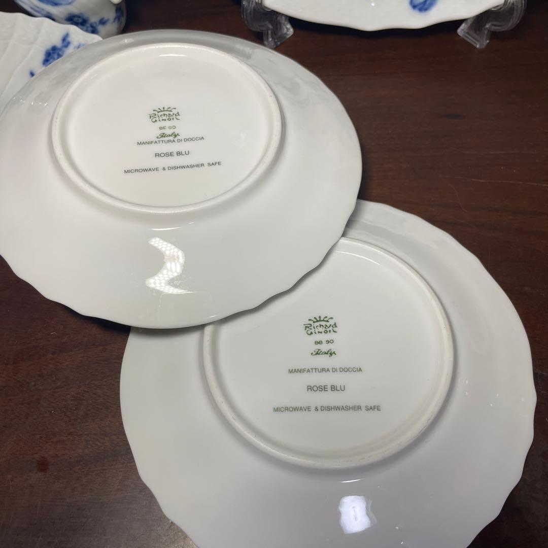 お値下げ中！リチャードジノリ　ベッキオ　ローズブルー　6点セット