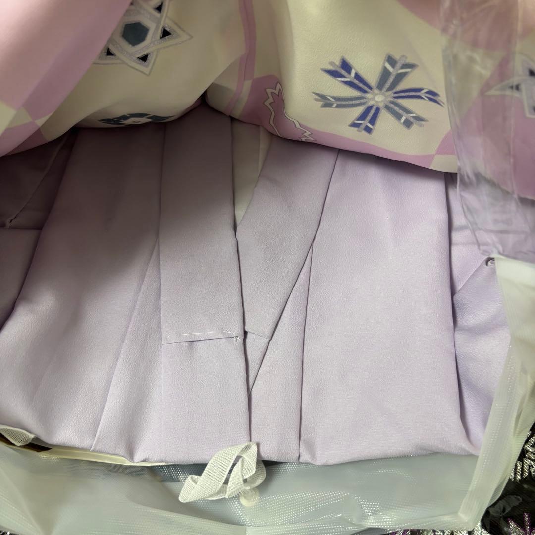 七五三用着物 5歳男児用　羽織袴　ピンク黒